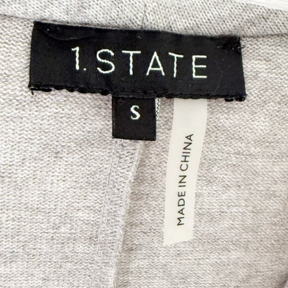 NEW Revolve | 1. State Cross Front Cozy Knit Top in Silver Heather S - Picture 10 of 14